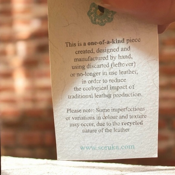 Soruka handcrafted recycled leather crossbody bag - Picture 7 of 10